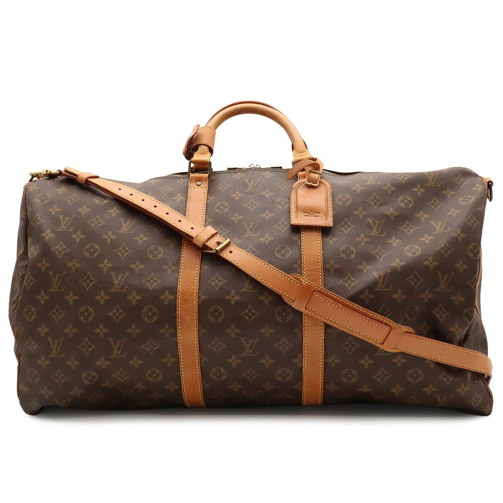 LOUIS VUITTON Monogram Keepall Bandouliere Boston Bag Travel Shoulder